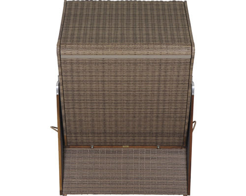 deVries Trend 45 strandstoel, stof 749, hout, 120 x 80 x 160 cm, groen