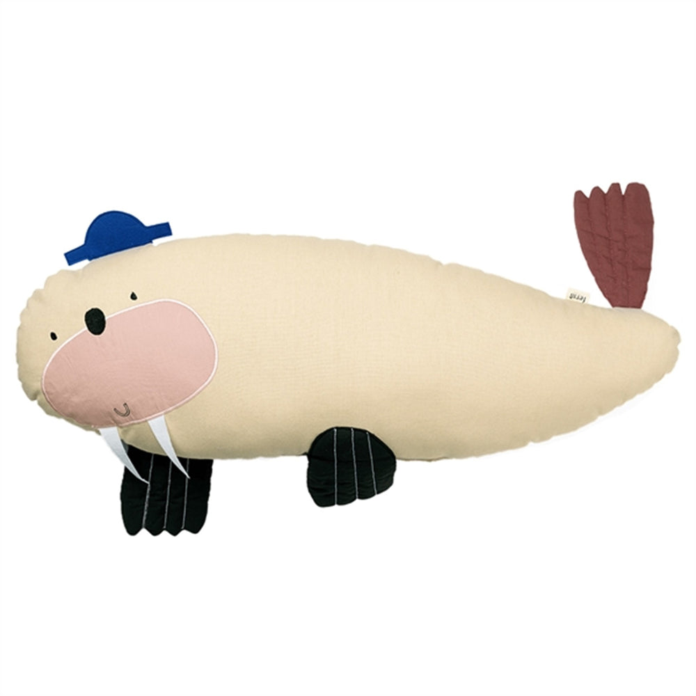 Hvalros Pude Sand - Ferm Living → Luksusbaby.dk