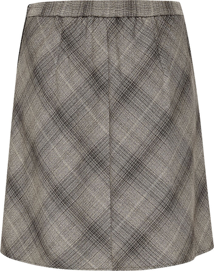 Soaked in Luxury SLStorie Yara Skirt Hot fudge checks