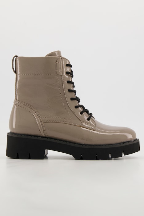 Leder-Stiefeletten, Tamaris Comfort, Lackleder, Weite H
