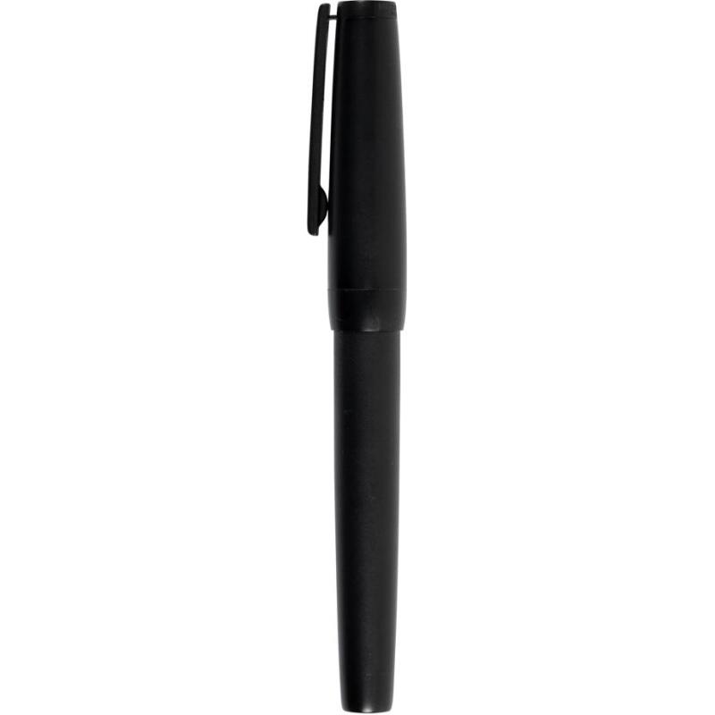 Stylo, en métal précieux noir mat, plume EF - Noir