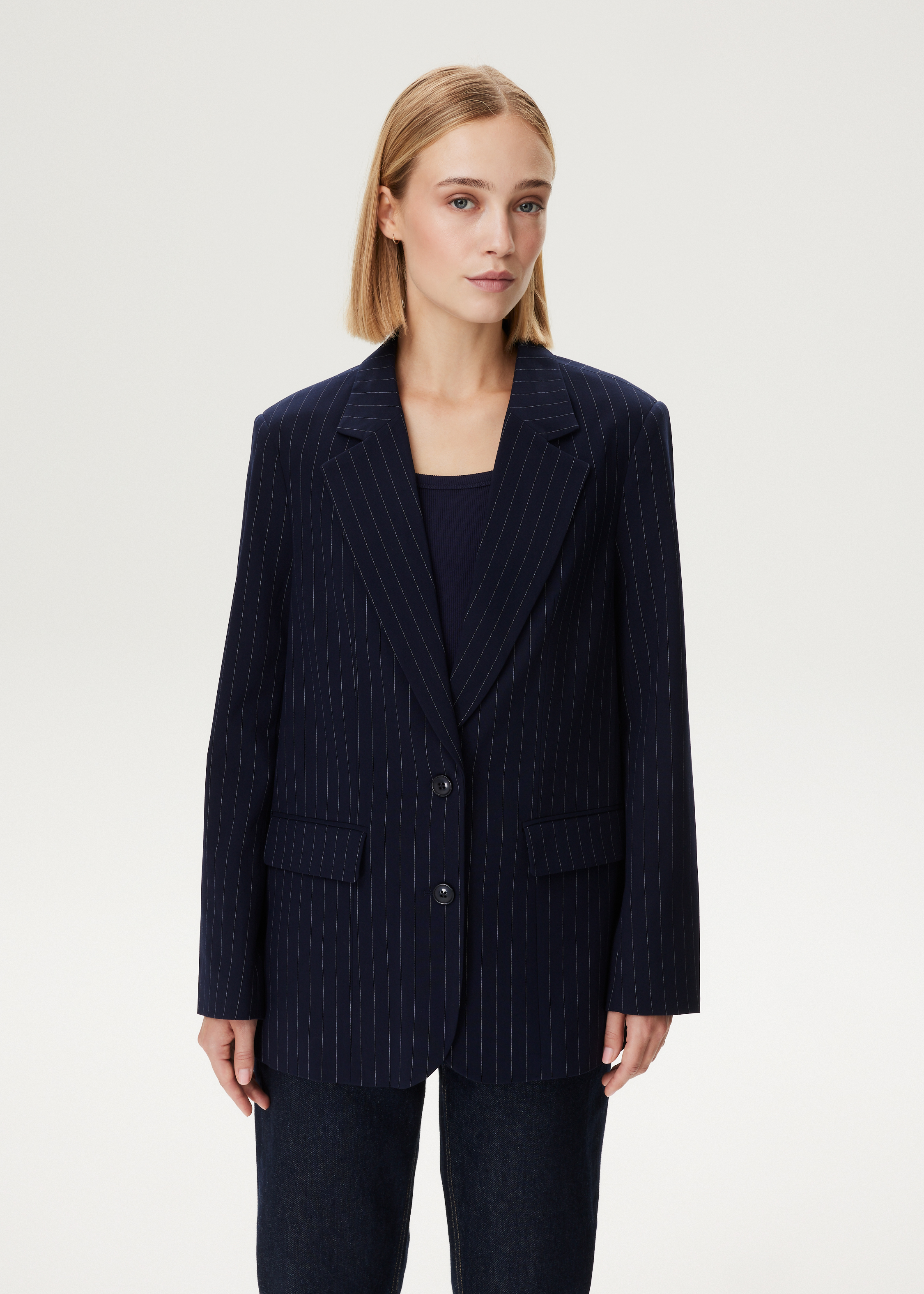 Blazer met pinstripe motief