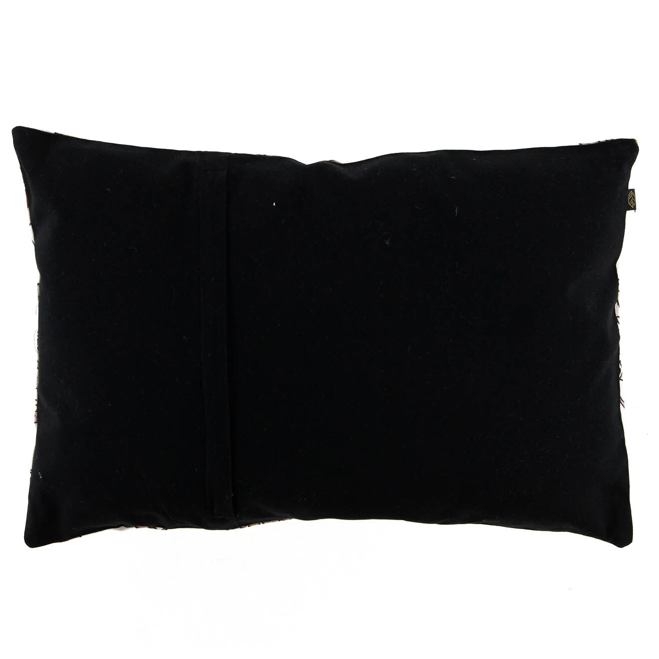 Haomy Housse de coussin en Lin & Coton Block Print Sabhar ivoire - 40x60 cm