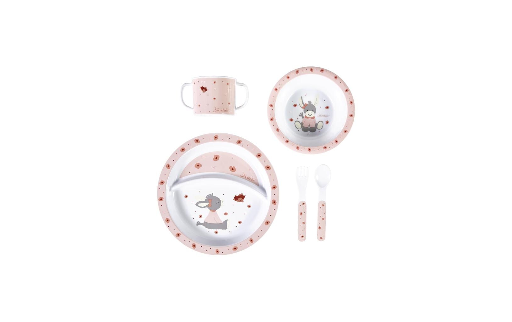Kindergeschirrset Emmi Girl 5-teiligKindergeschirr-Set Esel Emmi Girl in Rosa