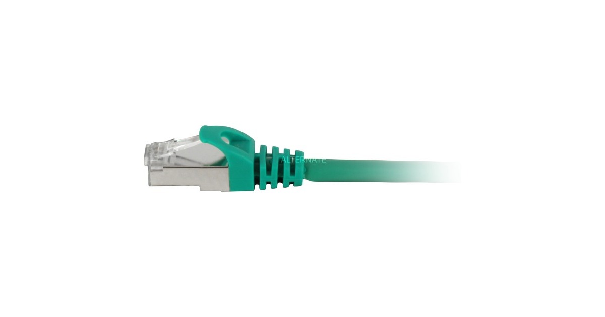 SharkoonPatchkabel SFTP, RJ-45 met Cat.7a  (Groen, 7,5 meter, Ruwe kabel)