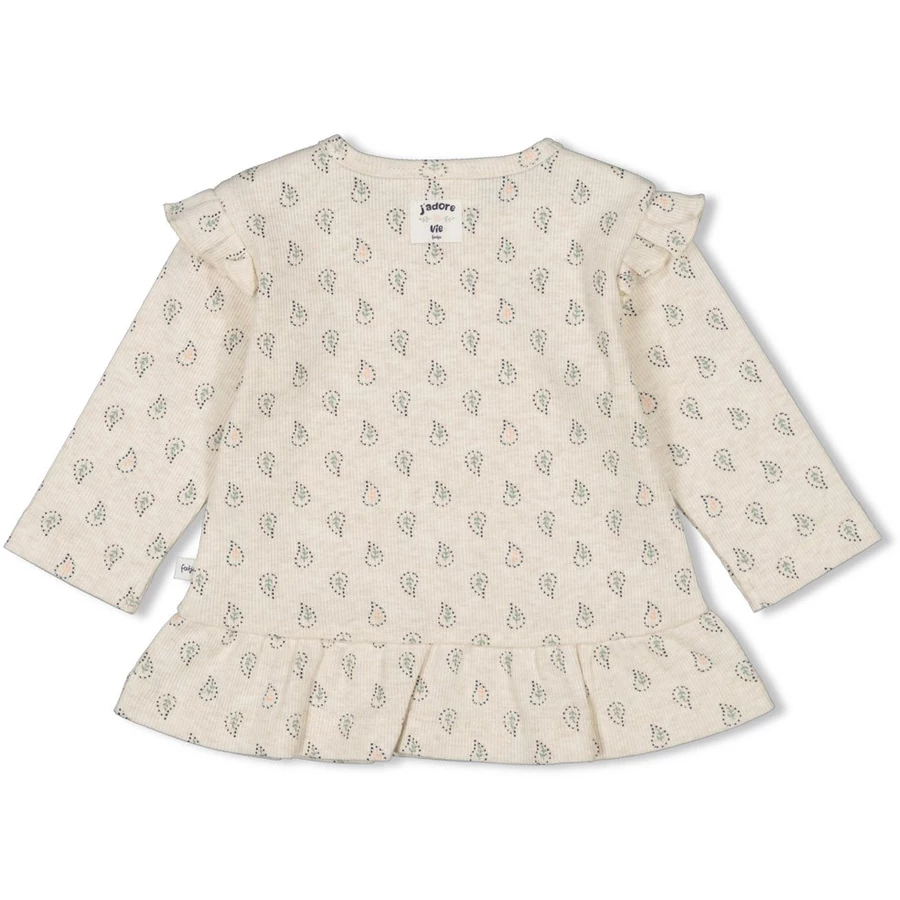 Feetje Langarmshirt Pretty Paisley Offwhite melange