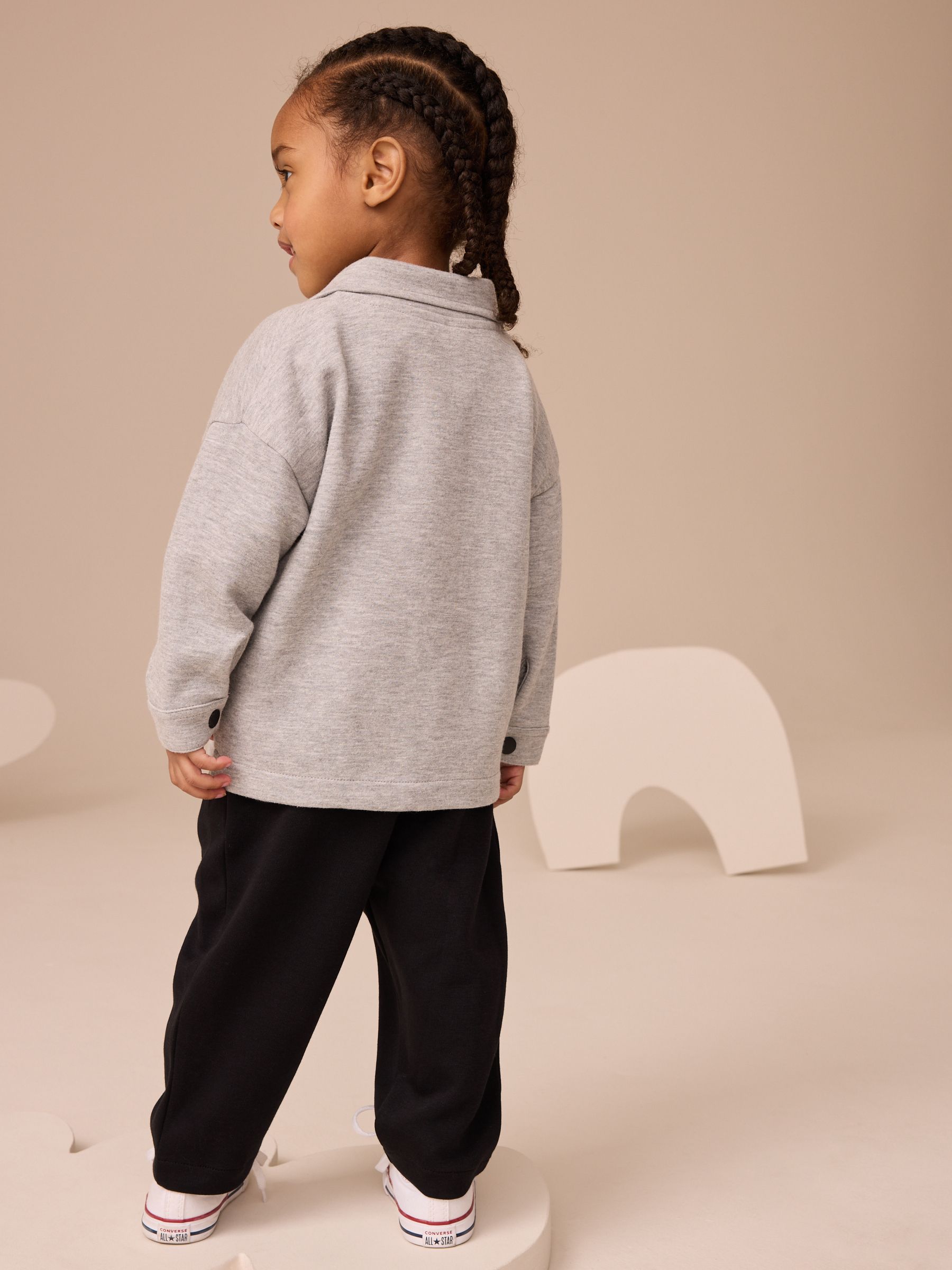 Grijs - 3 -delige set van T-shirt en joggingbroeken (3mnd-7jr)