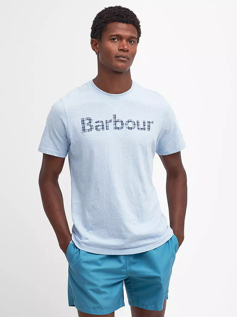 BARBOUR T-Shirt KILNWICK hellblau
