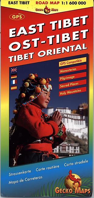 GECKO MAPS - TIBET ORIENTAL 1 1 600 000