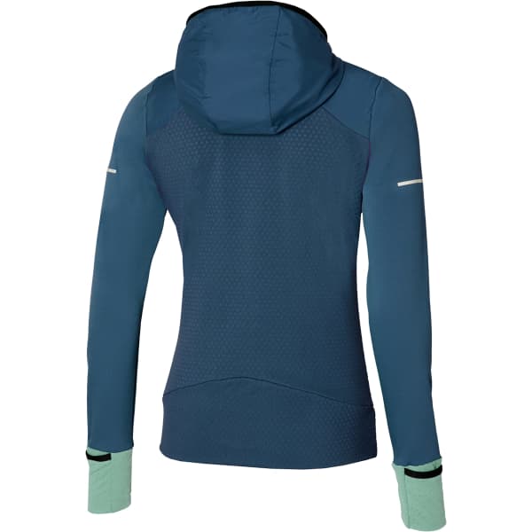 Veste trail MIZUNO WARMALITE HYBRID FZ W WING TEAL