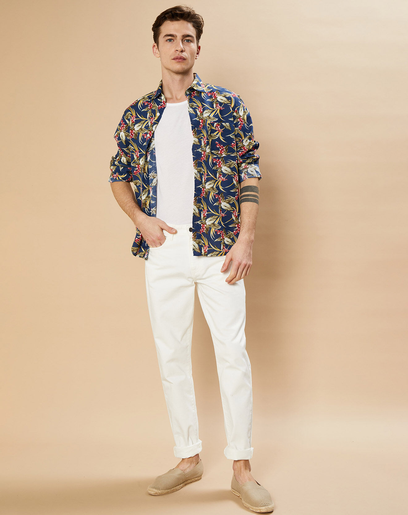 Hartford Pantalon Tim écru