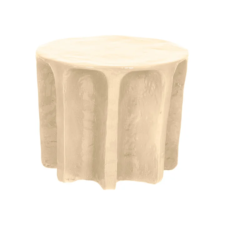 Pulpo - Chouchou Hocker / Beistelltisch, rund, Ø 55 x H 45 cm, sand