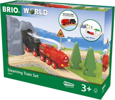 Brio 36017 Damplokomotiv Togsett
