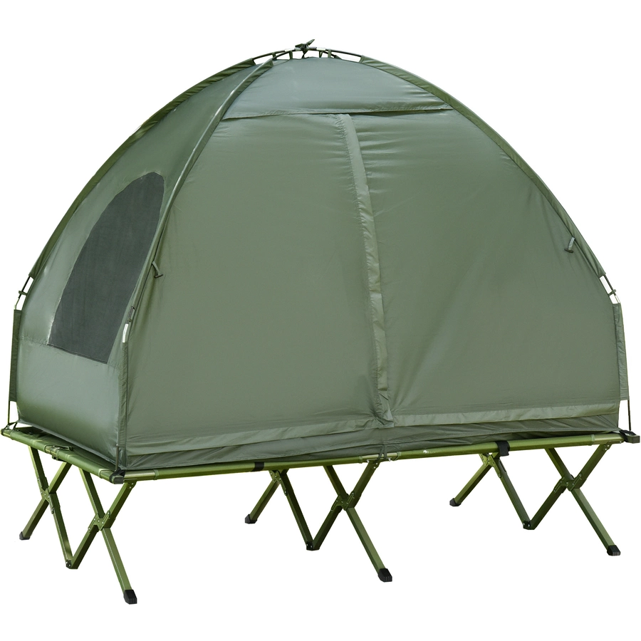 Outsunny Campingbett 4 in 1 Set grün