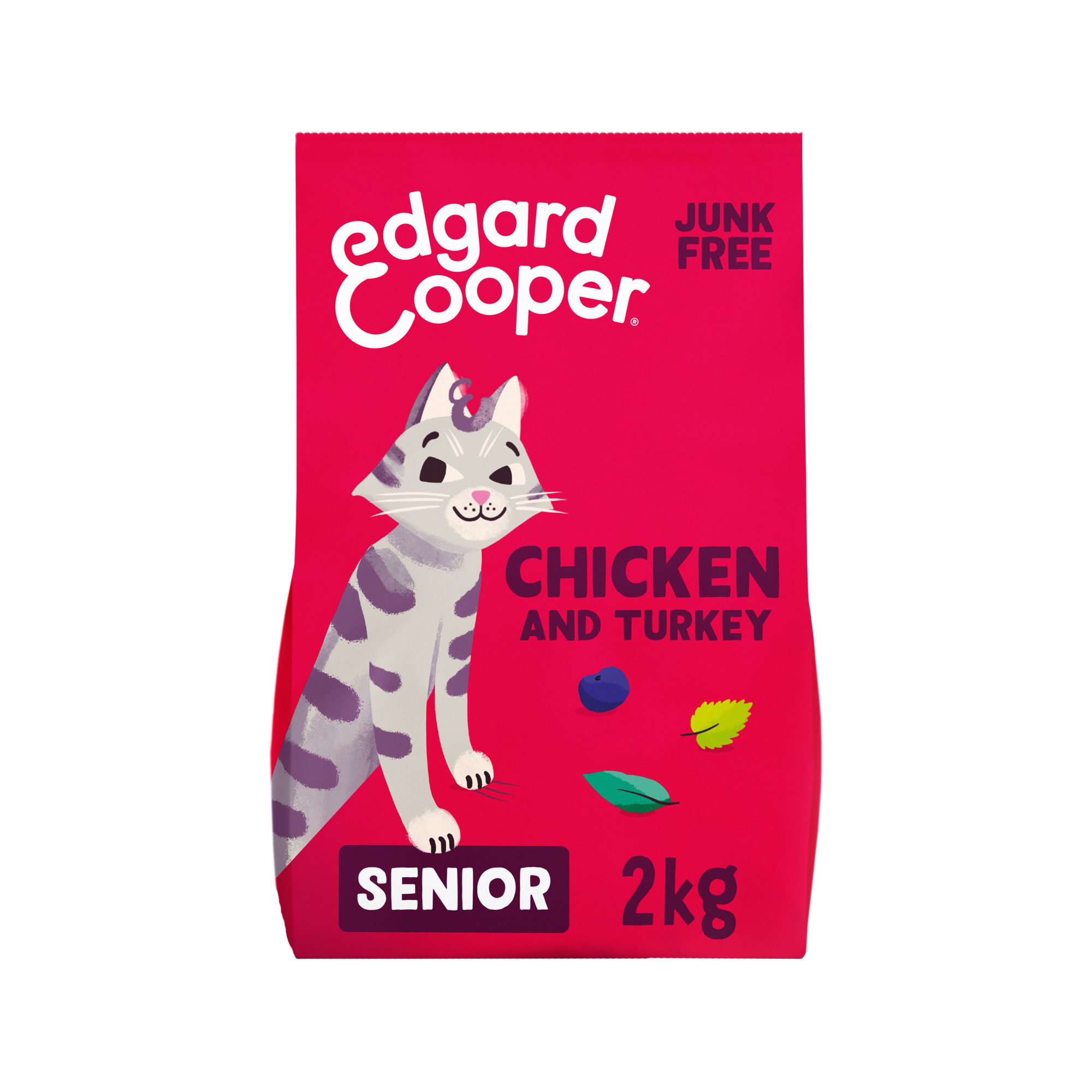 Edgard & Cooper Senior Cat - Vrije Uitloop Kip en Kalkoen - Kibbles