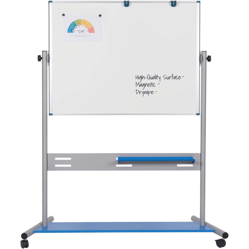 Tableau blanc laqué pivotant Evolutio 150 x 120 cm Bi-Office