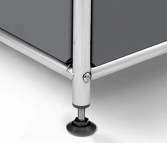 Hohes Regal Metall »CN3« mit Klappenfach, grau