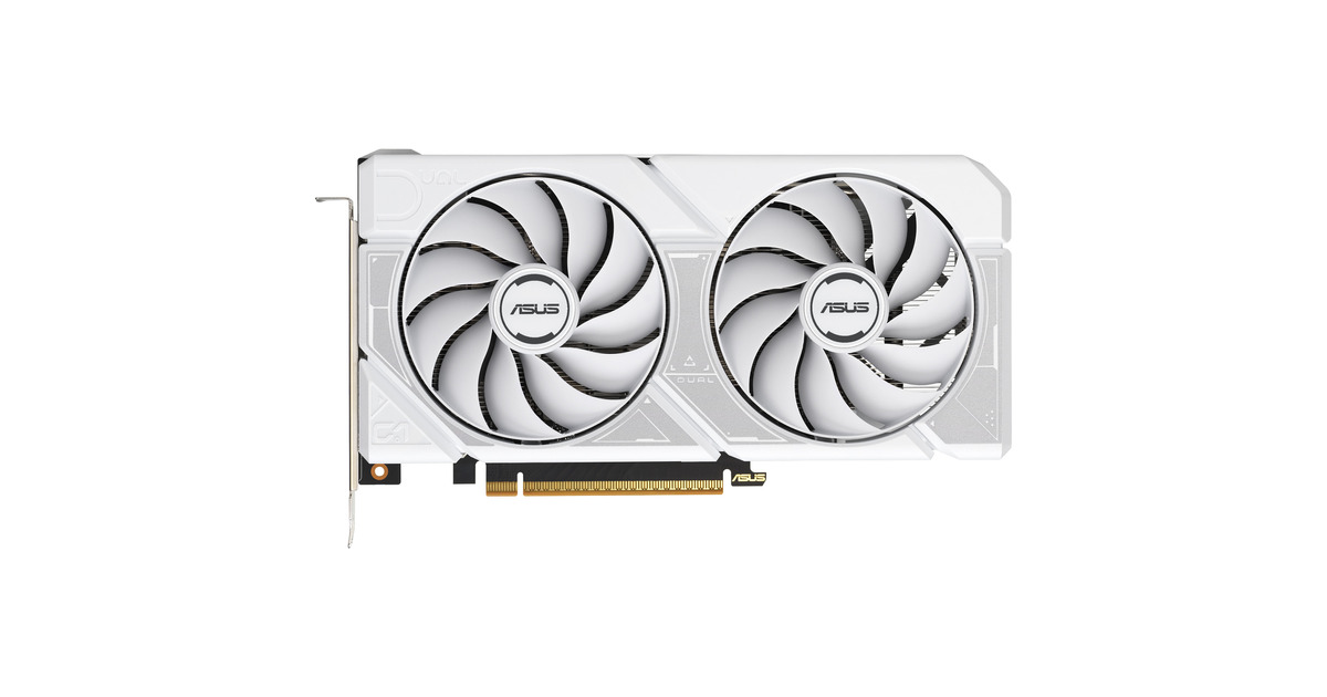 ASUSGeForce RTX 5060 DUAL OC WHITE 8GB grafische kaart  (Wit, DLSS 4, 3x DisplayPort, 1x HDMI 2.1)