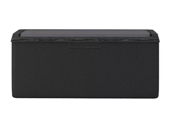 Prolenta Premium - Boîte de rangement jardin coussin de siège anthracite 350 L PP