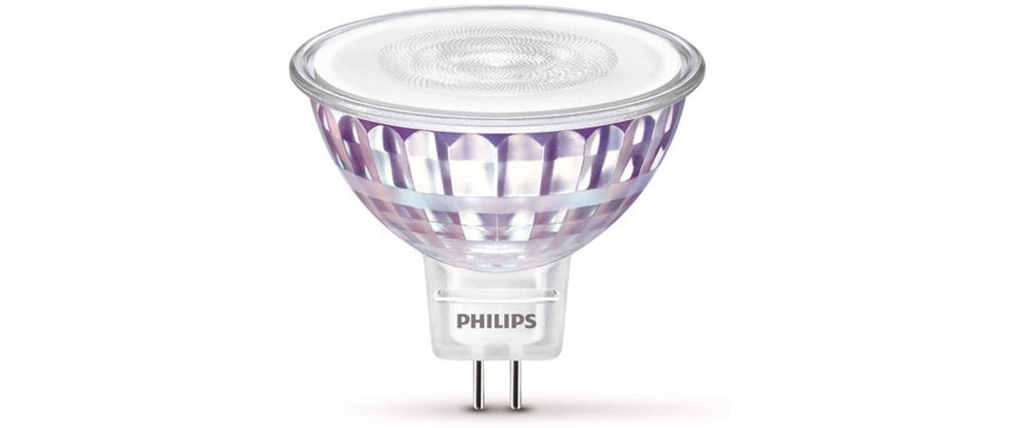 Lampe LEDcla 50W GU5.3 WW ND WarmweissLeuchtmittel MR1 mit klarem Glas