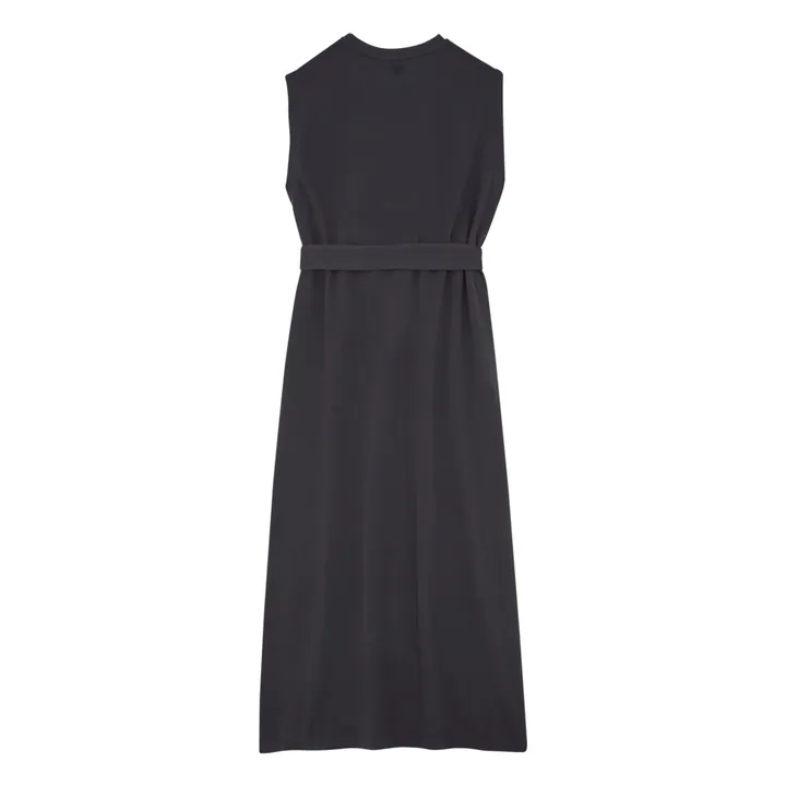 SMALLABLE BASICS Robe Débardeur à Fentes Coton Bio  | Noir