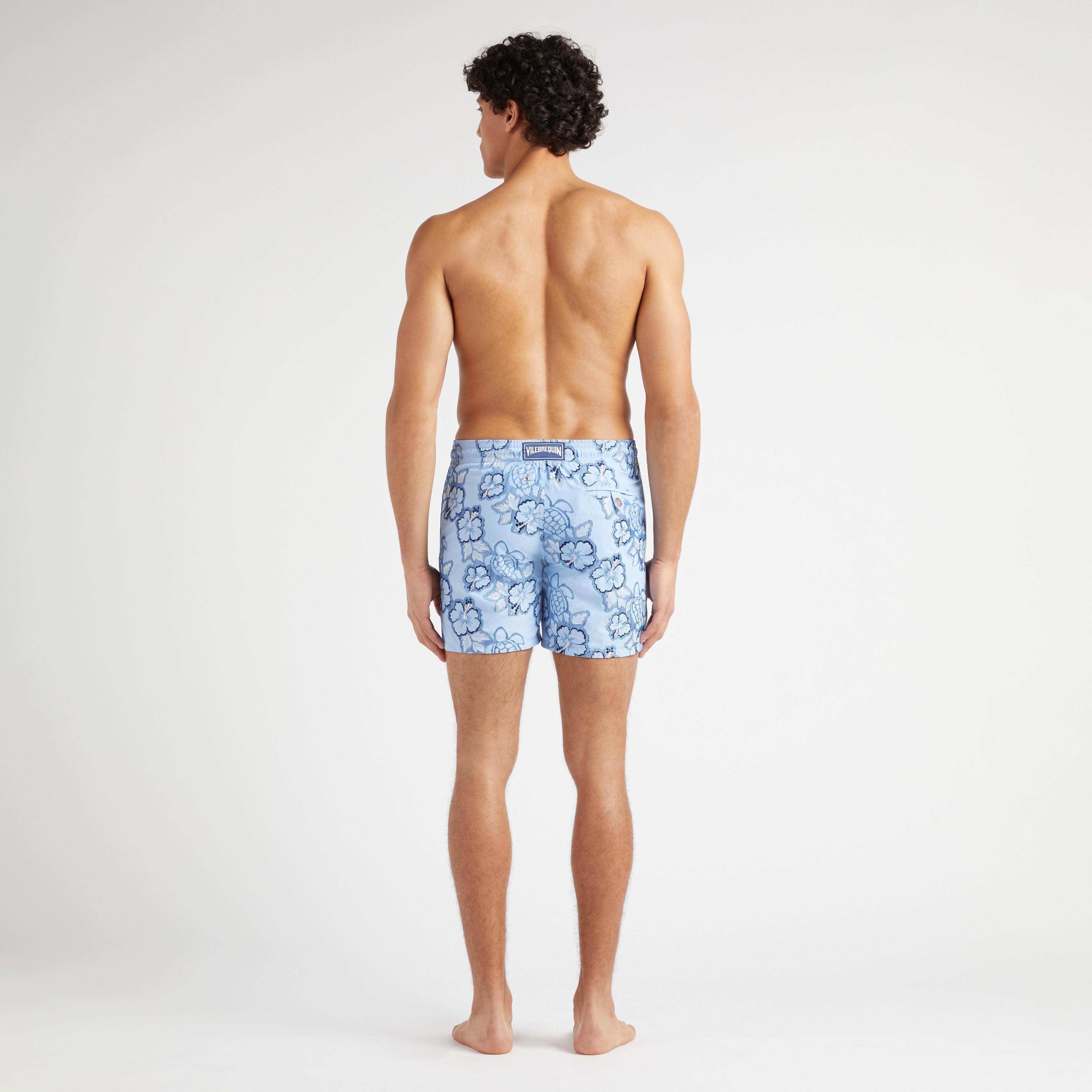 Maillot de Bain Homme Brodé Hibiscus - Edition Limitée