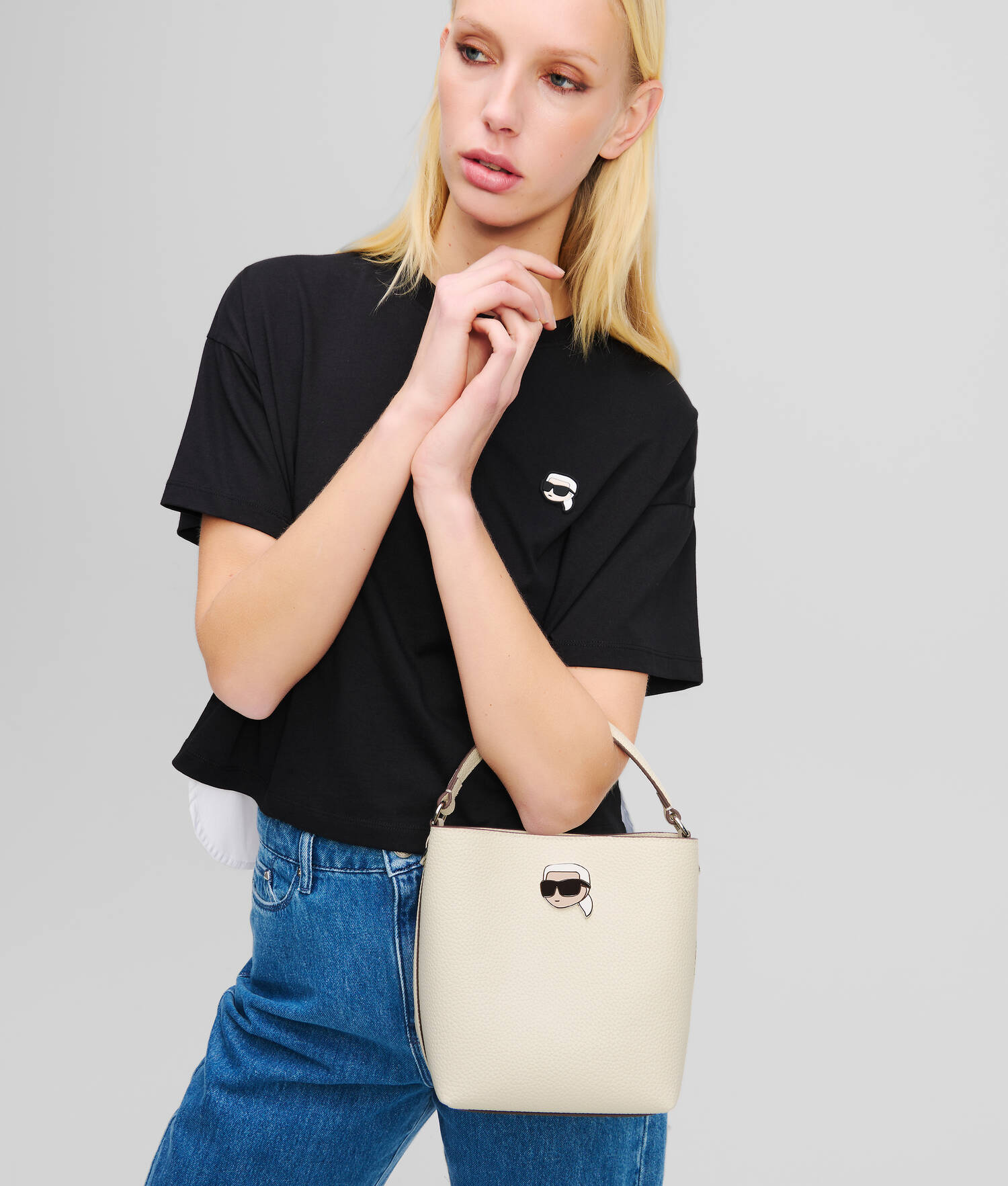 SAC SCEAU GRAINÉ IKON - Blanc Cassé