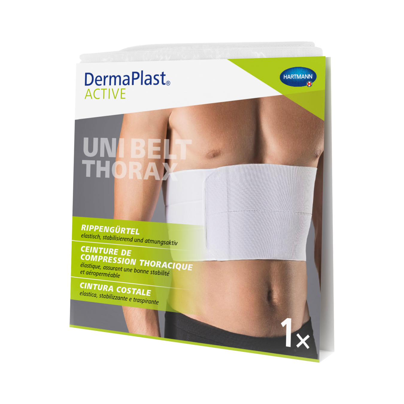 DERMAPLAST Active Uni Belt Thorax 1 70-85cm Men 1 Stk