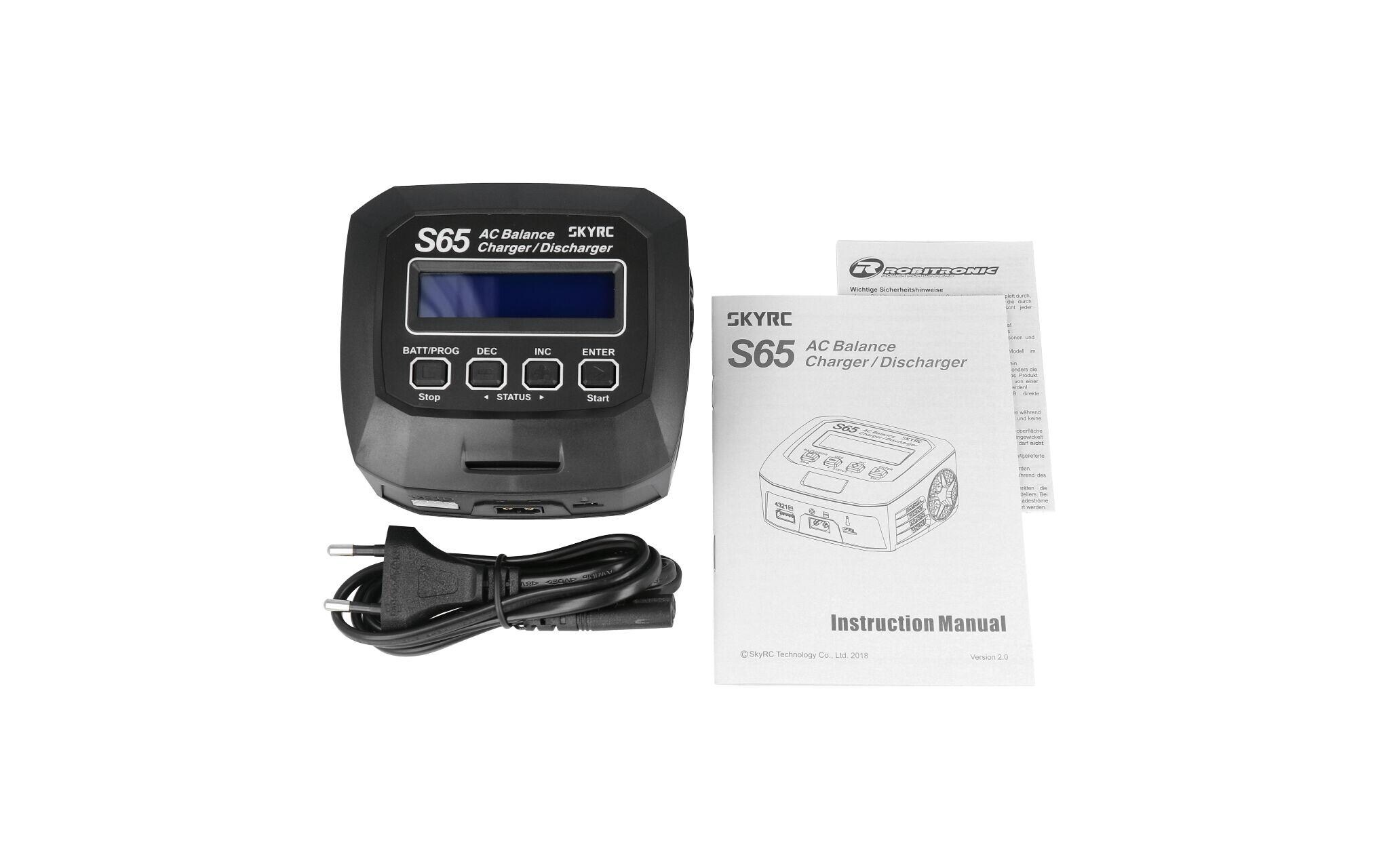 Ladegerät S65 AC 2-4SUniverselles Modellbau Ladegerät