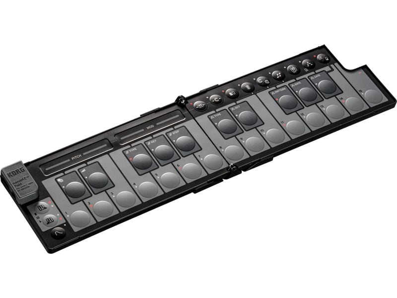 Korg Keyboard Controller nanoKEY Fold Black Faltbares Mini-MIDI-Keyboard
