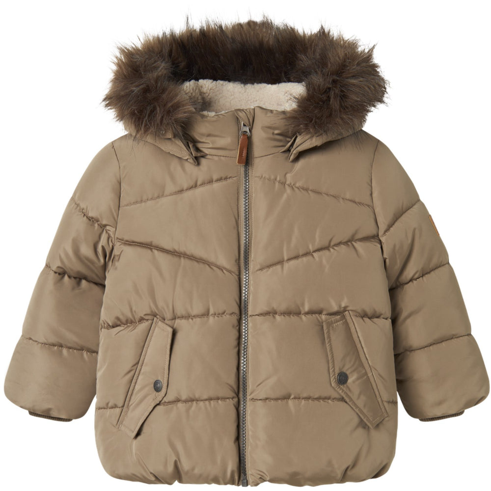 Køb Name It Timber Wolf Nmmmathew Puffer Jacket1