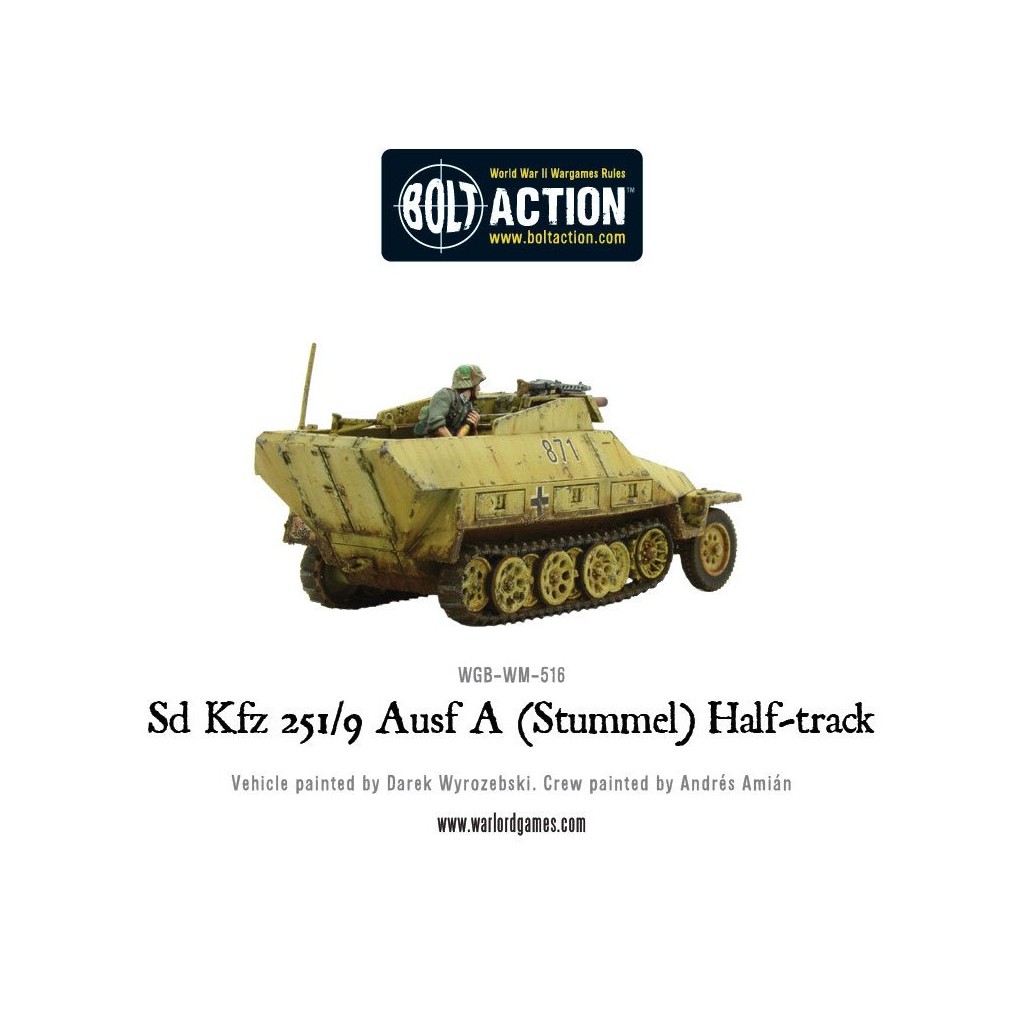 Bolt Action - German - Sd.Kfz 251/9 Ausf D (Stummel) half-track