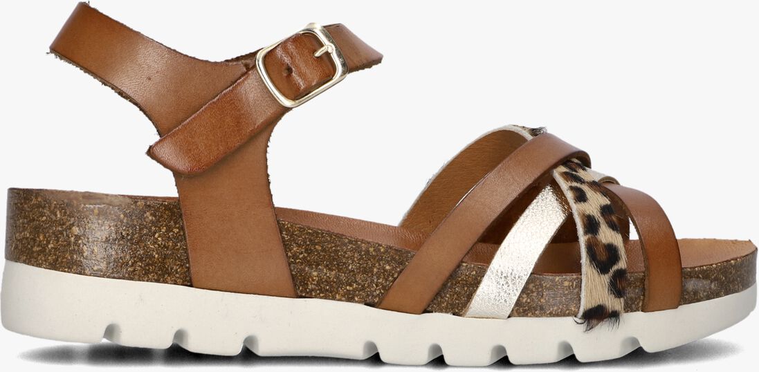 bruine stefano lauran sandalen combi bio sandaal