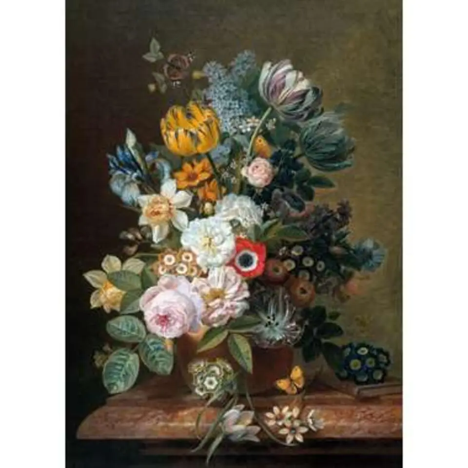 Art for the Home - Canvas - Stilleven met bloemen - 70x100 cm