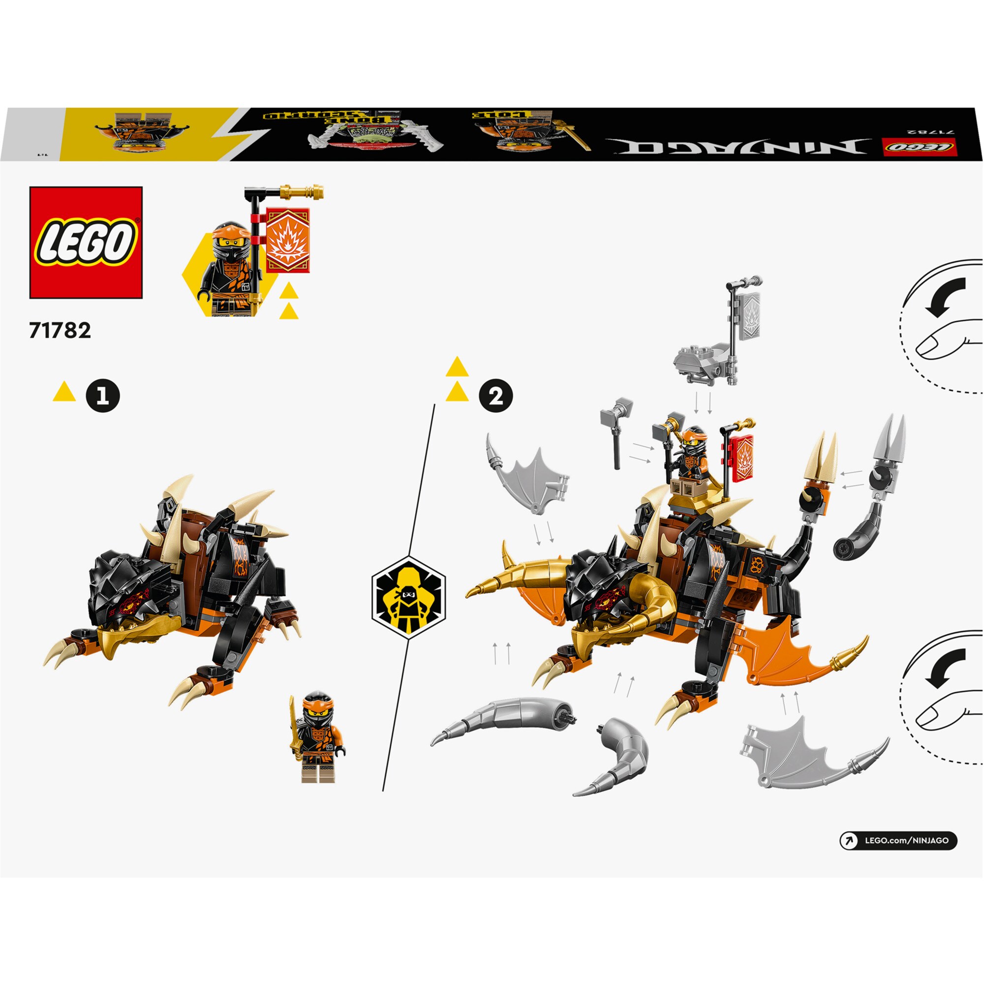LEGO Konstruktionsspielzeug Ninjago Coles Erddrache EVO
