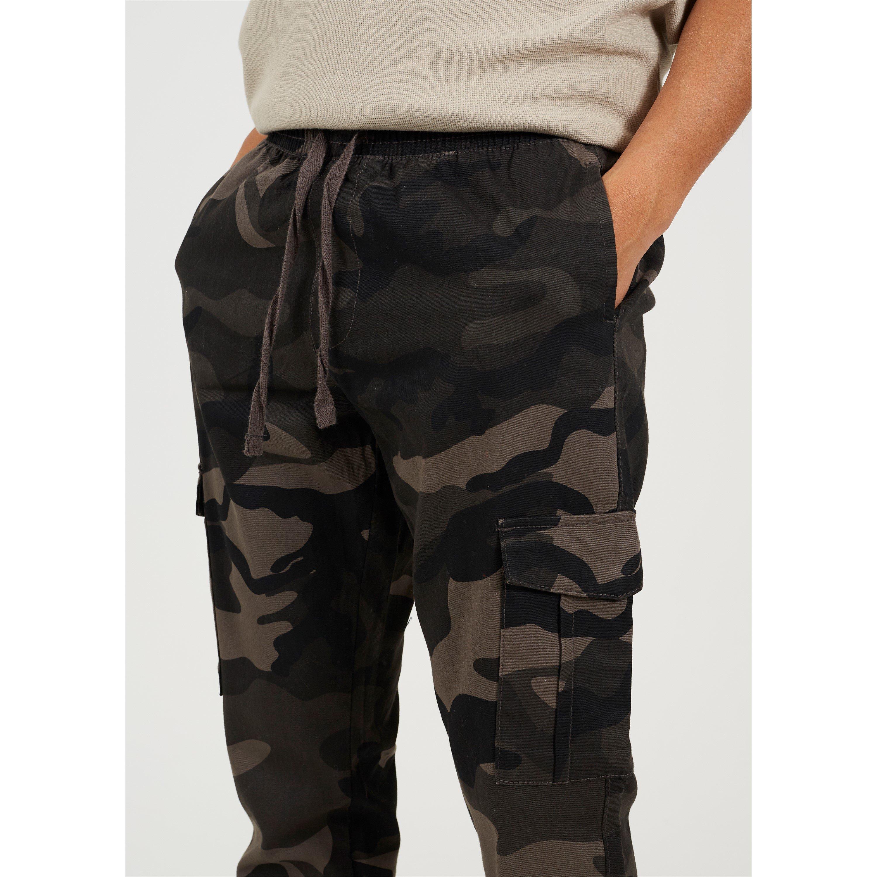 Brave Soul Camo Cuffed Trouser