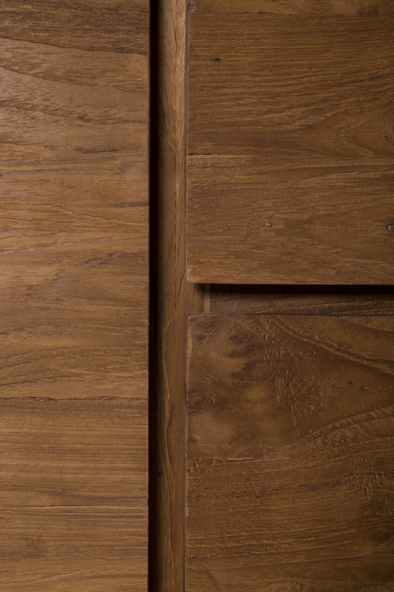 Sideboard, 2 Türen, 3 Schubladen, braun, T 50 cm, B 200 cm, H 85 cm von fischer's lagerhaus