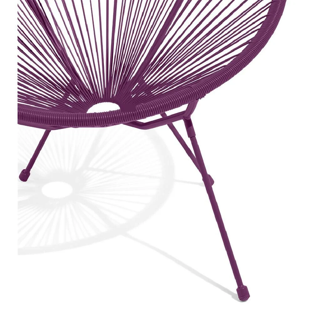 Fauteuil de jardin Urban filaire violet 85x72xH83cm