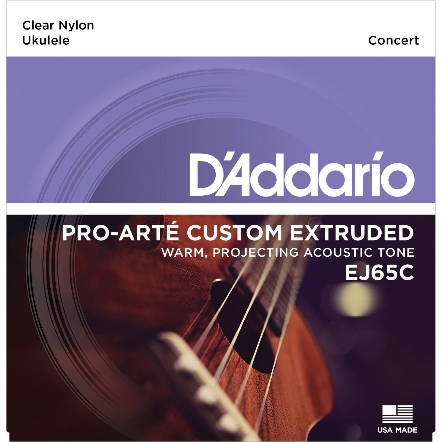 D'Addario EJ65C Pro-Arte snarenset voor concert ukulele