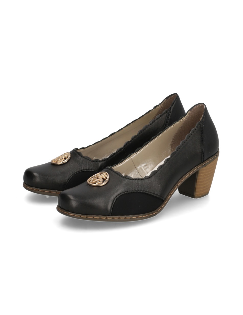 Lederkombination Pumps