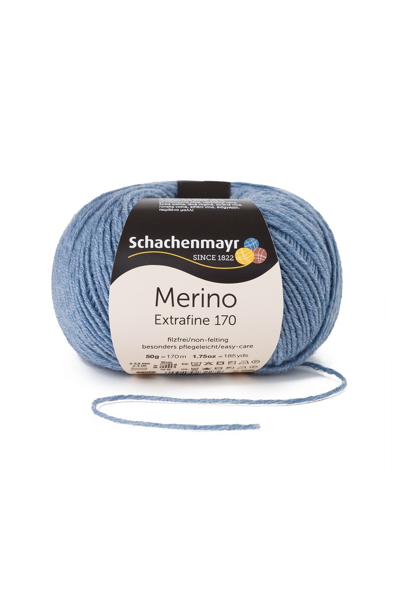Handstrickgarn MERINO EXTRAFINE 170 - wolke meliert - 50g