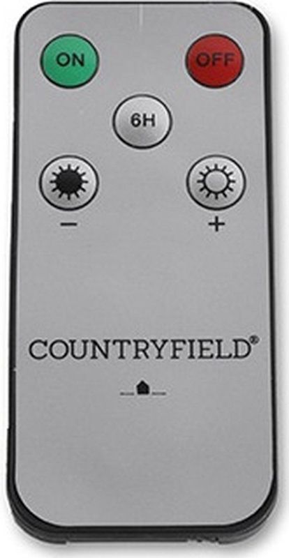 Countryfield Led dinerkaarsen - 2x st- beige -H15cm - afstandsbediening