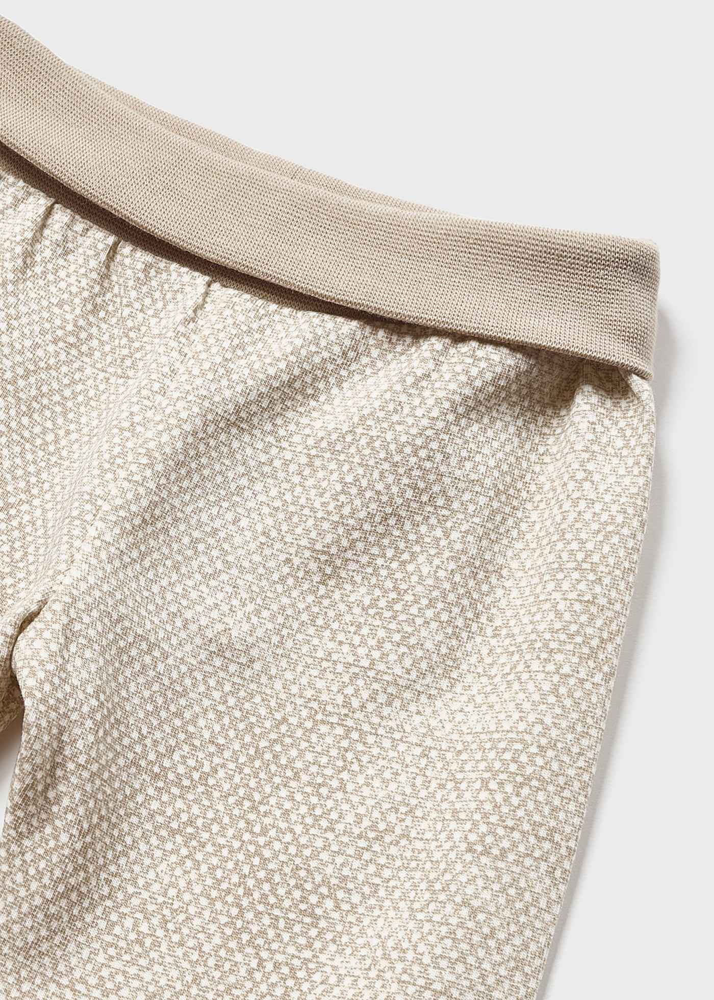 Conjunto de 2 peças em algodão sustentável para recém-nascidos.
