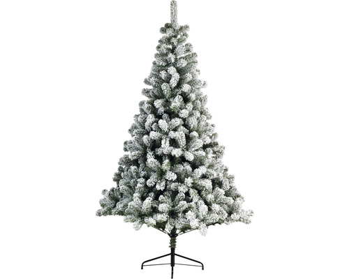 Kunstkerstboom, dennenboom Lafiora, besneeuwd, H 215 cm, groen en wit