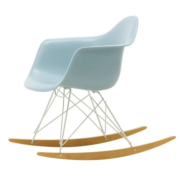 Vitra - Eames Plastic Armchair RAR RE, Ahorn gelblich / weiss / eisgrau