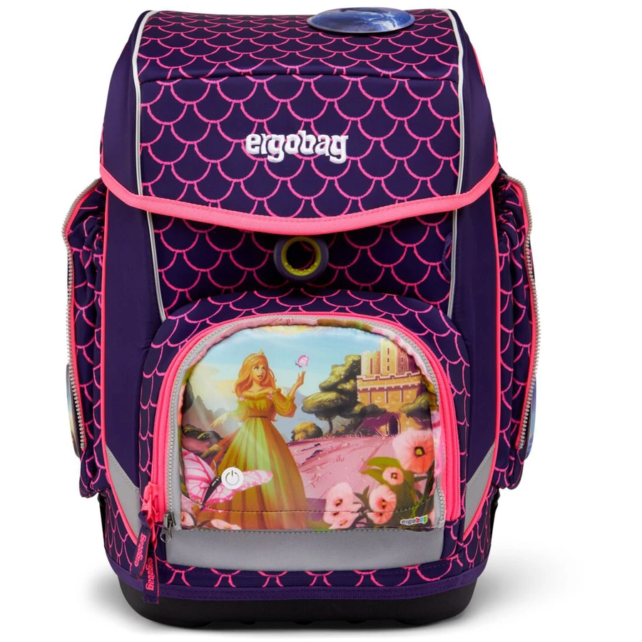 Ergobag Zubehör Pack  Cubo light Zippies LED - Zip Fronttasche Prinzessin