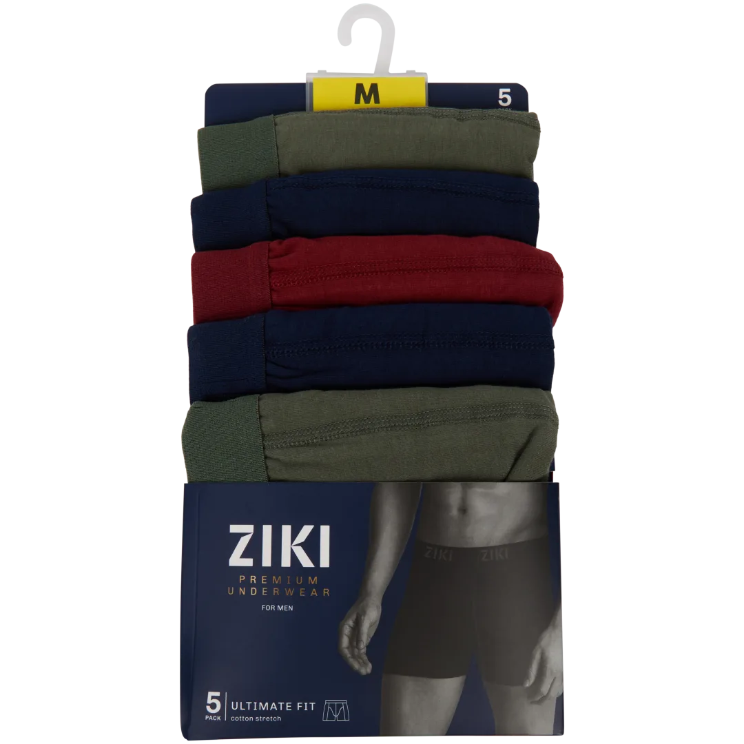 Ziki boxershorts Maten M - XXL | 5 stuks | diverse kleuren