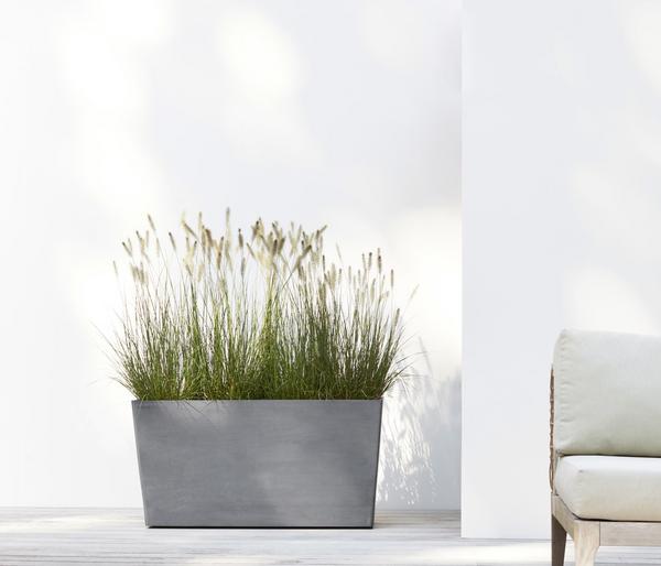 Ecopots Kunststoff-Kasten Paris mit Rollen,