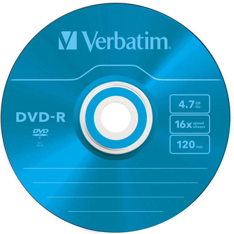 Verbatim DVD-R Colour 4,7 Go 5 pièce(s)
