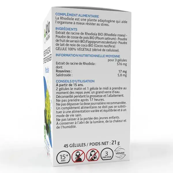 Arkopharma Arkogélules Estresse Temporário Rhodiola Orgânica 45 cápsulas